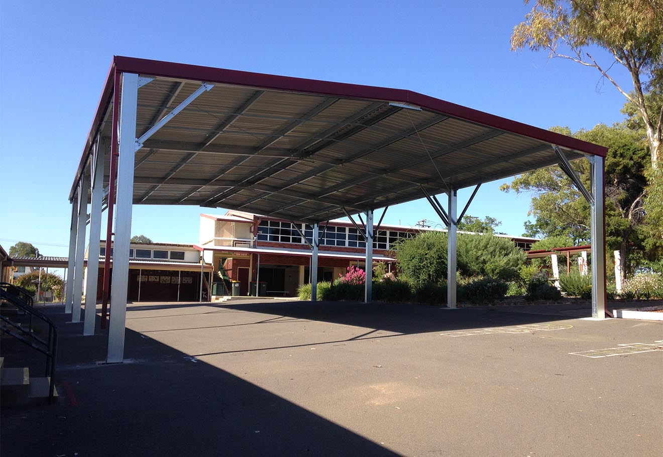 Carport for school grounds