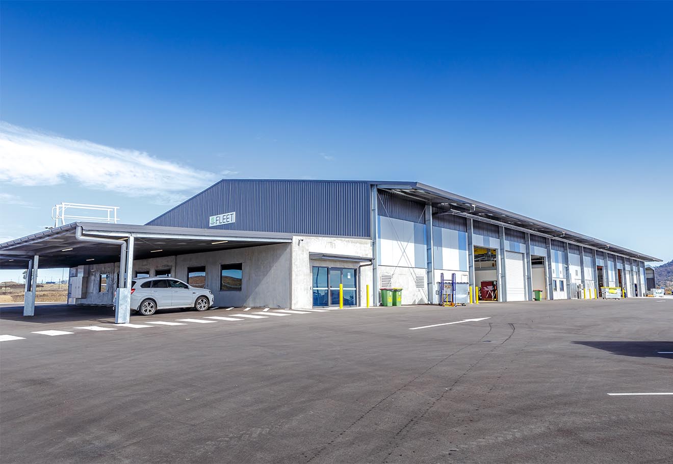 Toowoomba Regional Council Fleet industrial shed